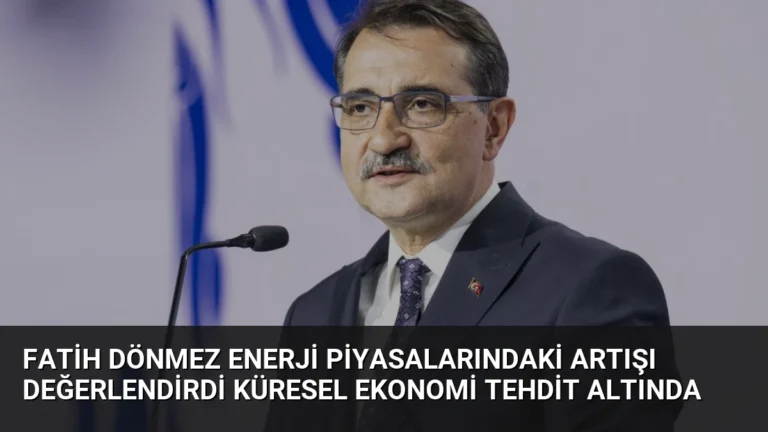 Fatih Dönmez Enerji Piyasalarındaki Artışı Değerlendirdi Küresel Ekonomi Tehdit Altında