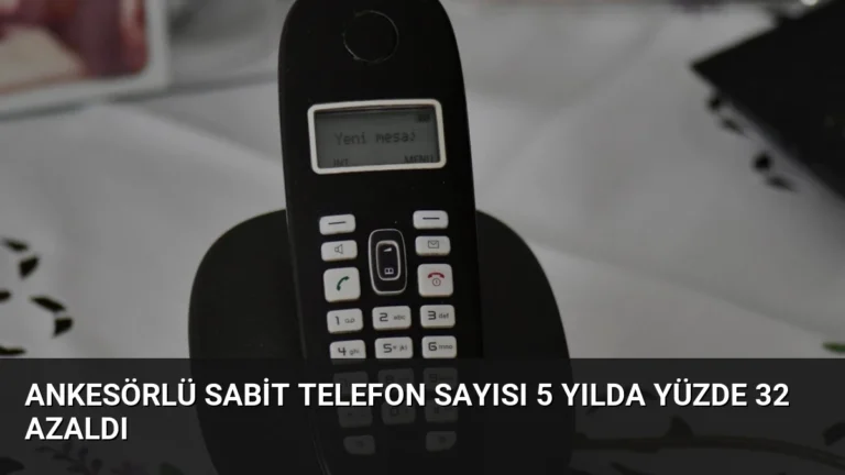 Ankesörlü Sabit Telefon Sayısı 5 Yılda Yüzde 32 Azaldı