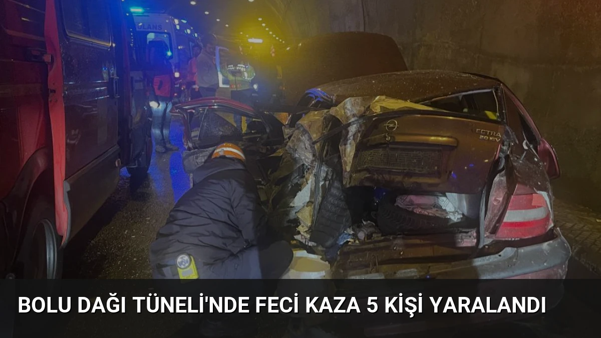 Bolu Dağı Tüneli’nde Feci Kaza 5 Kişi Yaralandı