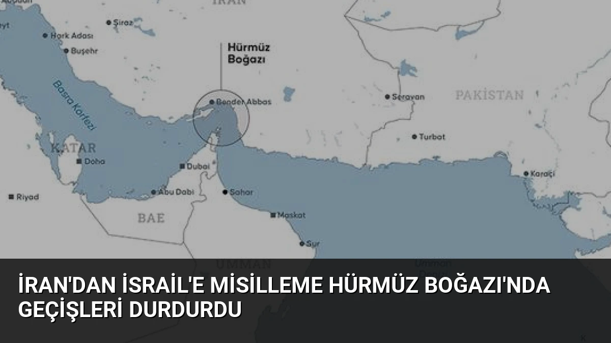 İran’dan İsrail’e Misilleme Hürmüz Boğazı’nda Geçişleri Durdurdu