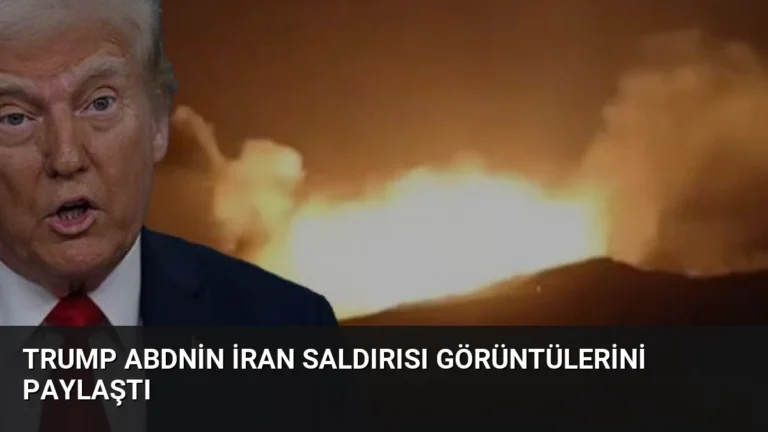Trump ABDnin İran Saldırısı Görüntülerini Paylaştı