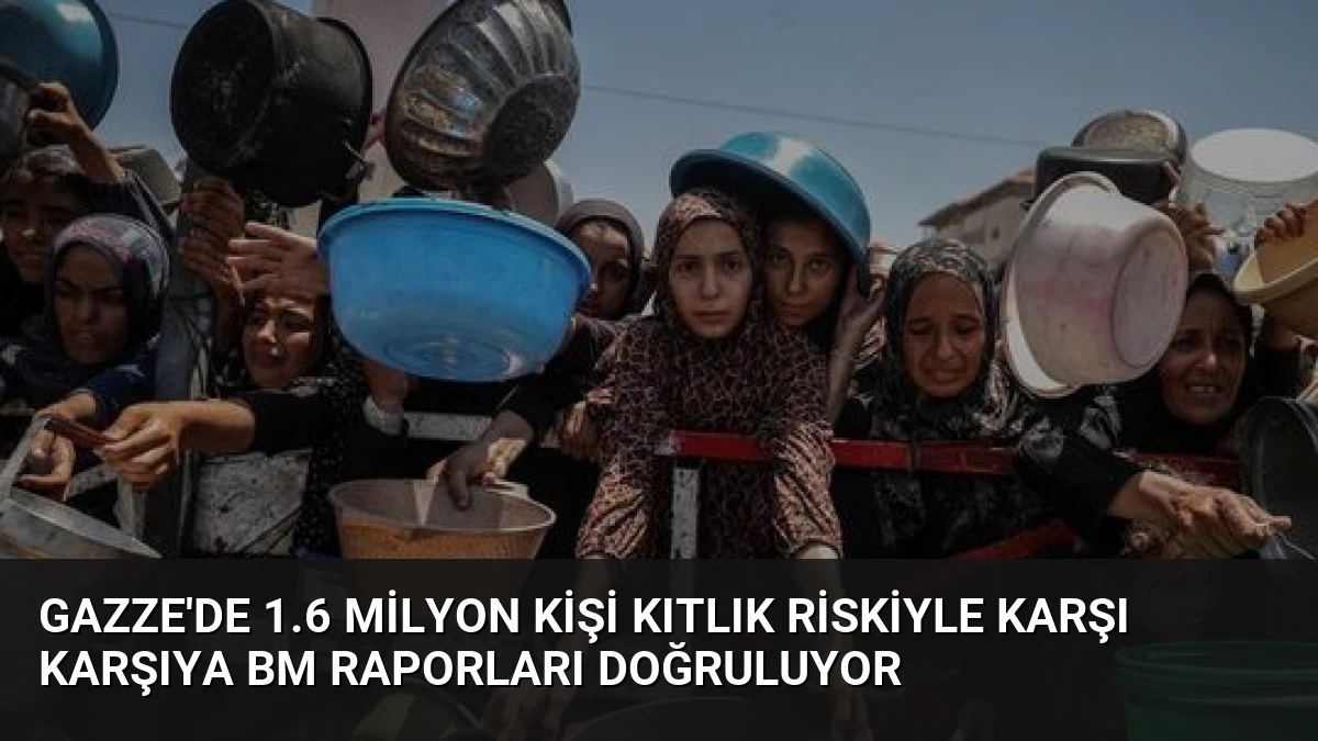 Gazze’de 1.6 Milyon Kişi Kıtlık Riskiyle Karşı Karşıya BM Raporları Doğruluyor