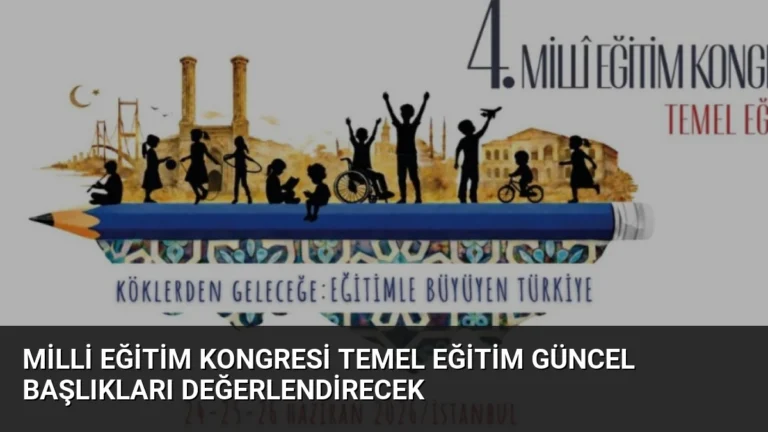 Milli Eğitim Kongresi Temel Eğitim Güncel Başlıkları Değerlendirecek