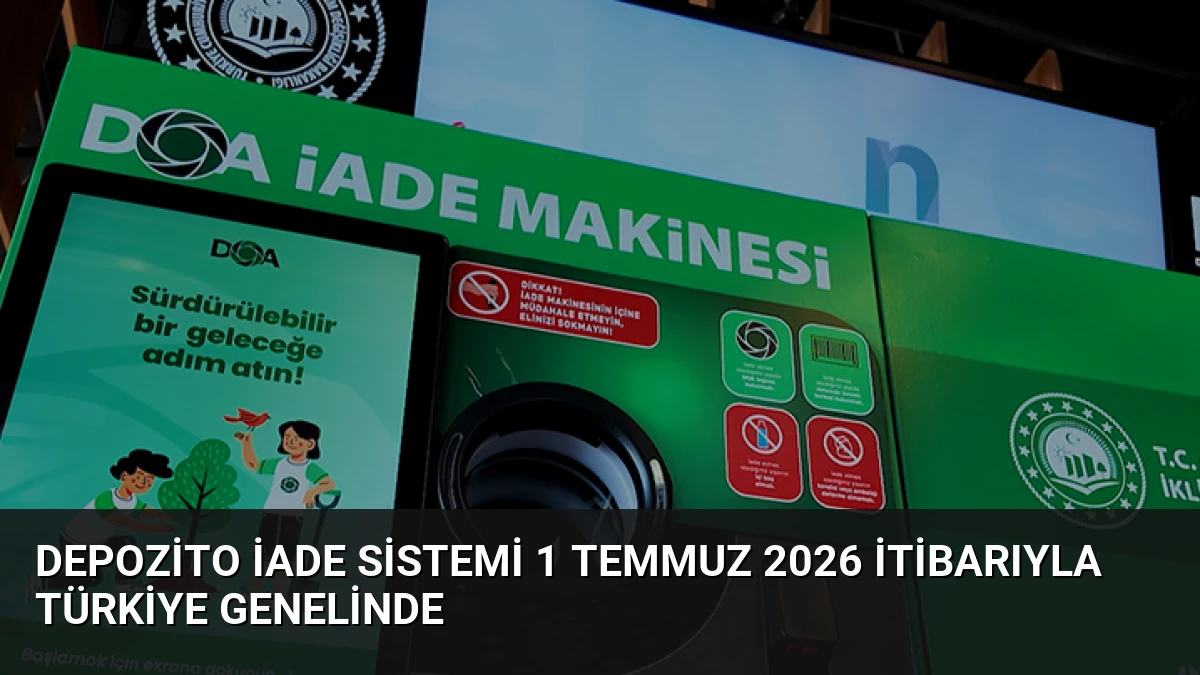 Depozito İade Sistemi 1 Temmuz 2026 İtibarıyla Türkiye Genelinde