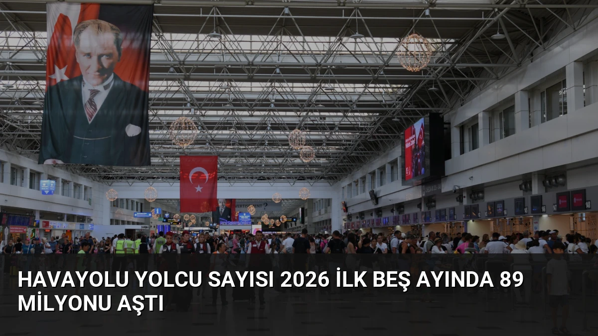 Havayolu Yolcu Sayısı 2026 İlk Beş Ayında 89 Milyonu Aştı