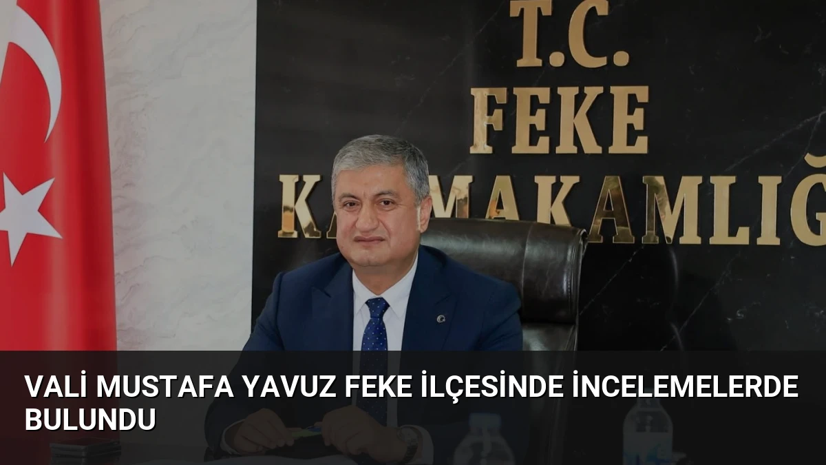 Vali Mustafa Yavuz Feke ilçesinde incelemelerde bulundu