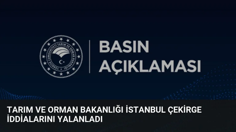 Tarım ve Orman Bakanlığı İstanbul Çekirge İddialarını Yalanladı