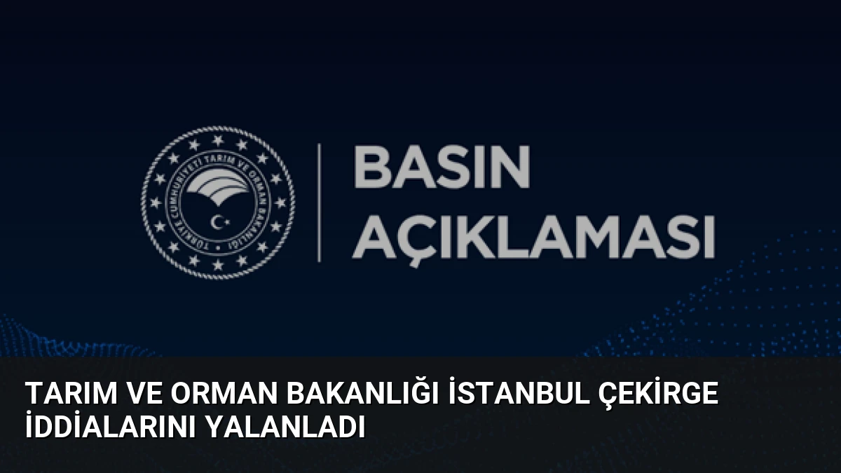 Tarım ve Orman Bakanlığı İstanbul Çekirge İddialarını Yalanladı