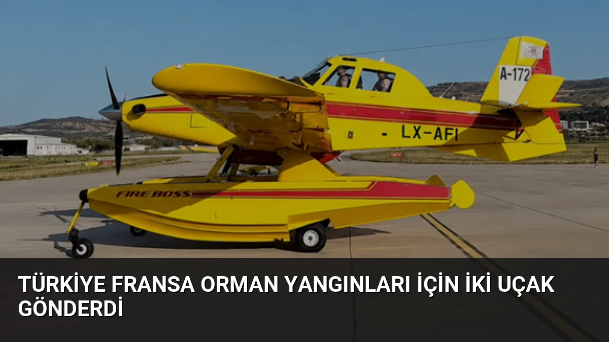 Türkiye Fransa orman yangınları için iki uçak gönderdi