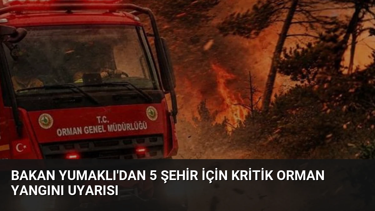 Bakan Yumaklı’dan 5 Şehir İçin Kritik Orman Yangını Uyarısı