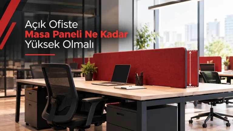 Açık Ofiste Masa Paneli Ne Kadar Yüksek Olmalı