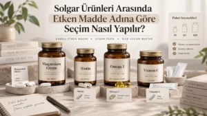 Solgar Ürünleri Arasında Etken Madde Adına Göre Seçim Nasıl Yapılır?