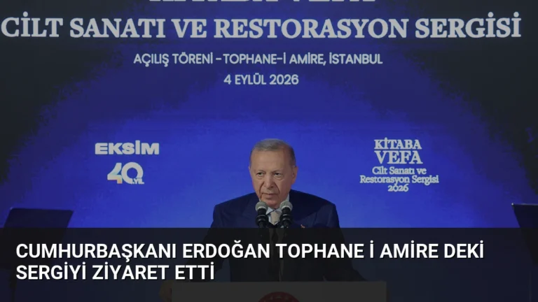 Cumhurbaşkanı Erdoğan Tophane i Amire deki Sergiyi Ziyaret Etti