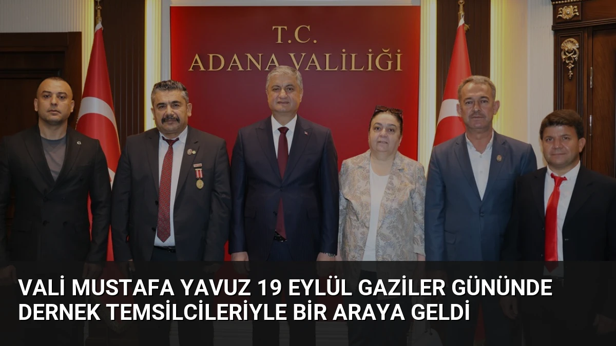 Vali Mustafa Yavuz 19 Eylül Gaziler Gününde Dernek Temsilcileriyle Bir Araya Geldi