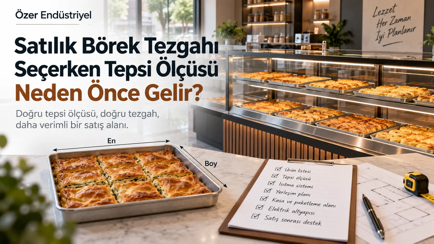 Satılık Börek Tezgahı Seçerken Tepsi Ölçüsü Neden Önce Gelir?