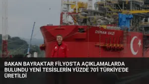 Bakan Bayraktar Filyos’ta Açıklamalarda Bulundu Yeni Tesislerin Yüzde 70’i Türkiye’de Üretildi