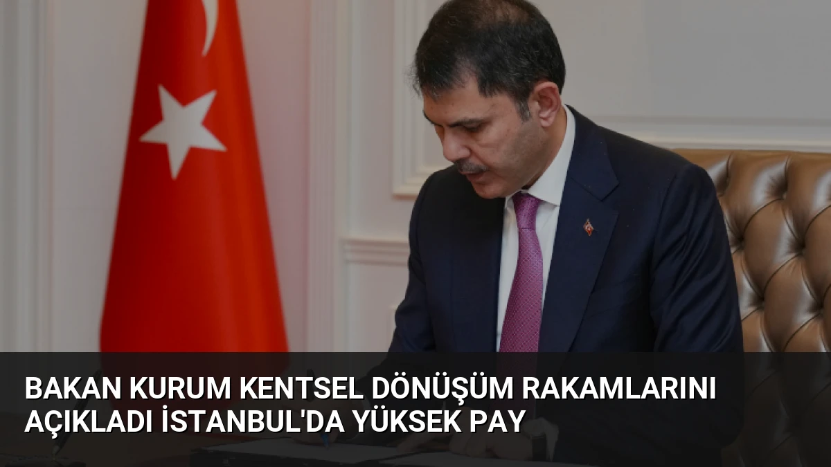 Bakan Kurum Kentsel Dönüşüm Rakamlarını Açıkladı İstanbul’da Yüksek Pay