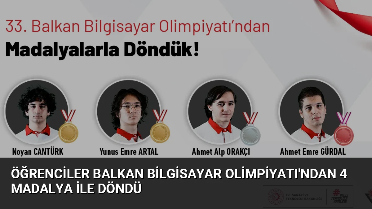 Öğrenciler Balkan Bilgisayar Olimpiyatı’ndan 4 Madalya ile Döndü