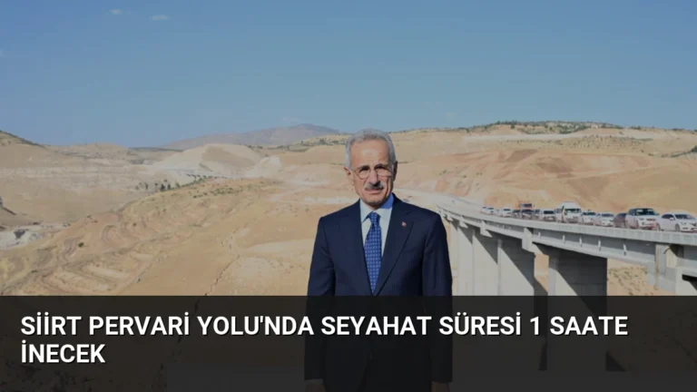 Siirt Pervari Yolu’nda Seyahat Süresi 1 Saate İnecek